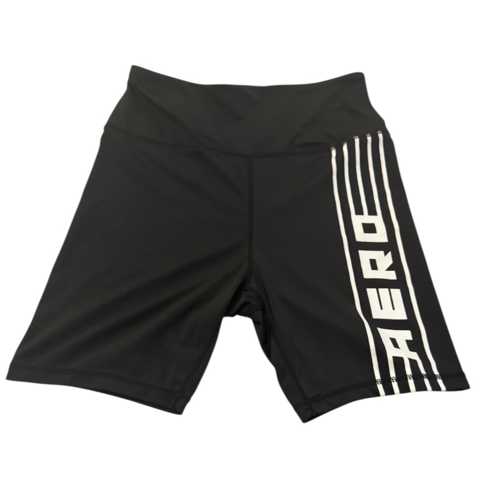 Aeropostale Sport Performance Black Biker Shorts Large